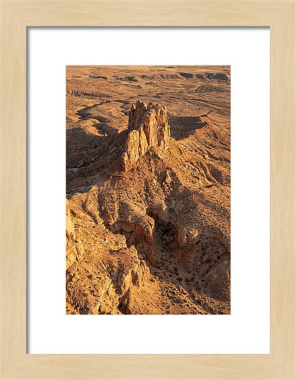 Aerial View Of Desert Rock Formation