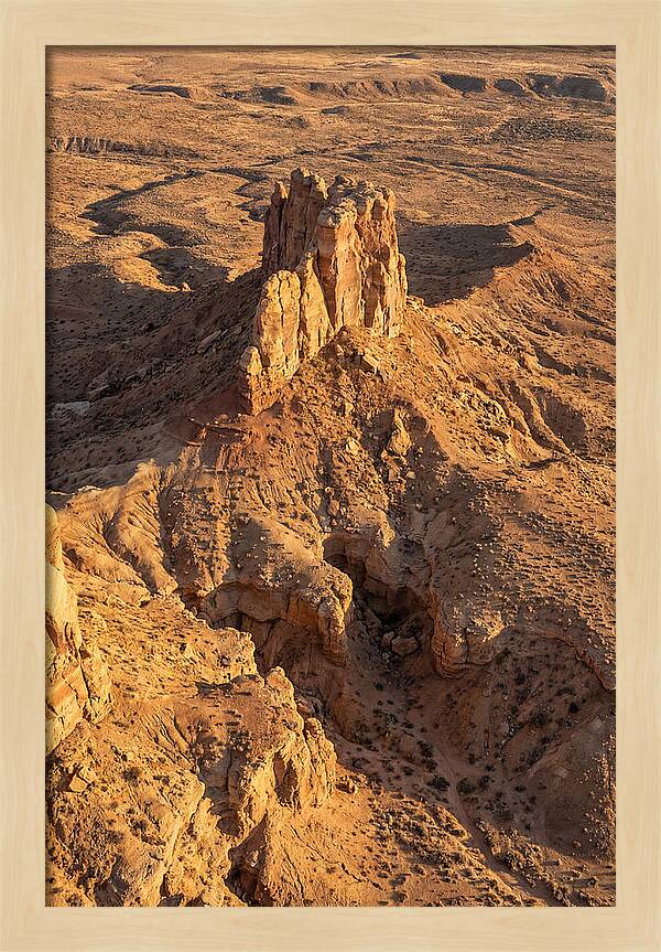 Aerial View Of Desert Rock Formation