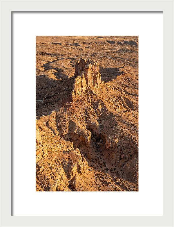 Aerial View Of Desert Rock Formation
