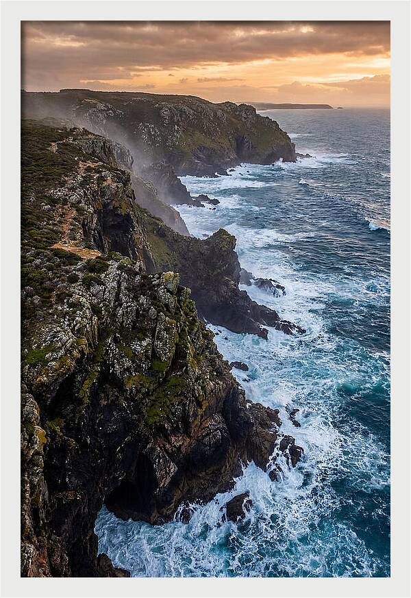 Aerial View Of Rugged Cliffs