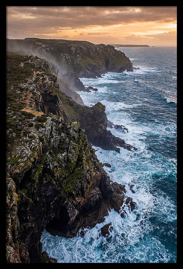Aerial View Of Rugged Cliffs