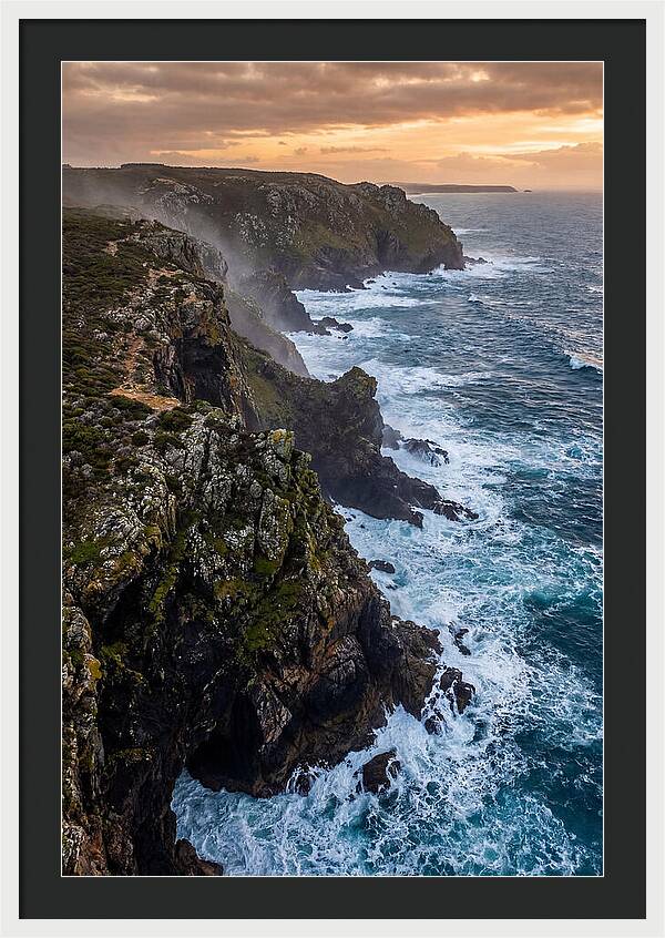 Aerial View Of Rugged Cliffs