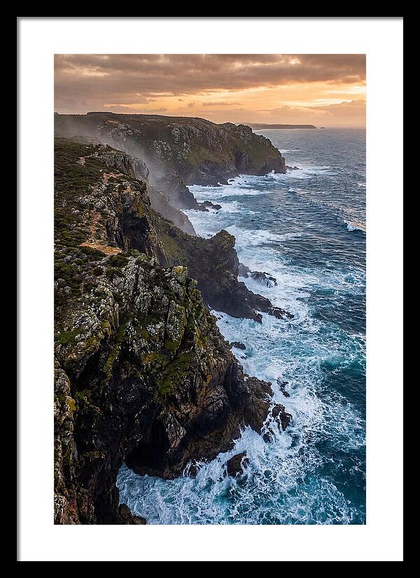 Aerial View Of Rugged Cliffs