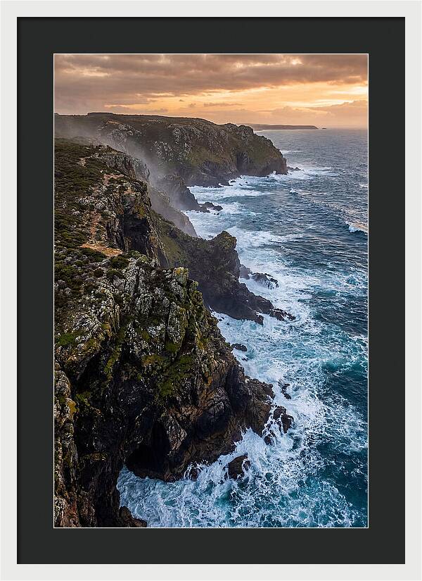 Aerial View Of Rugged Cliffs