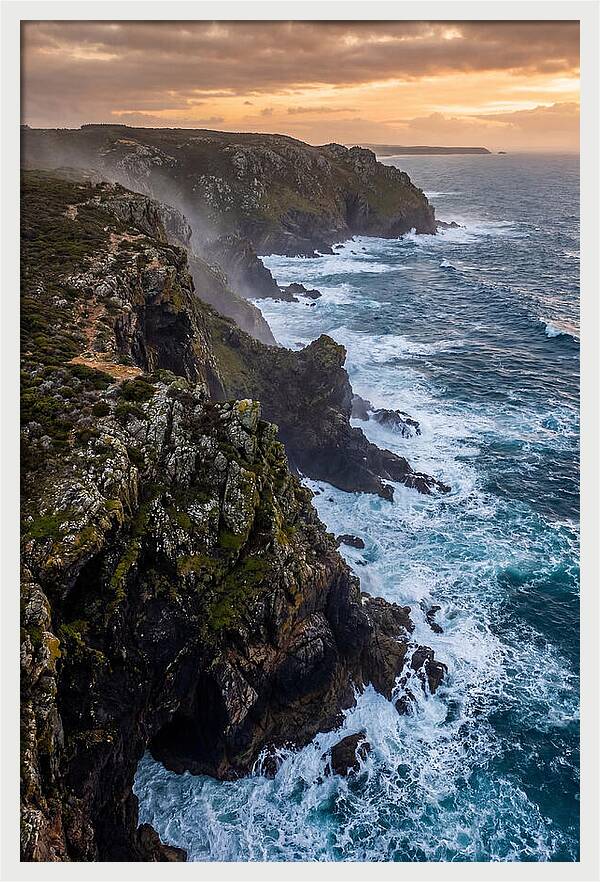 Aerial View Of Rugged Cliffs