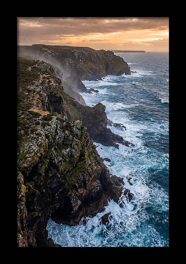 Aerial View Of Rugged Cliffs