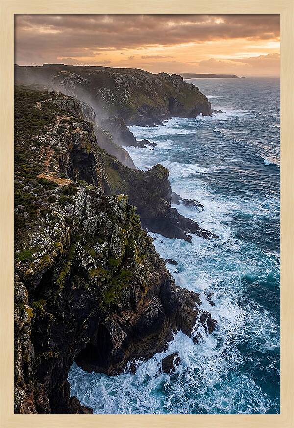 Aerial View Of Rugged Cliffs