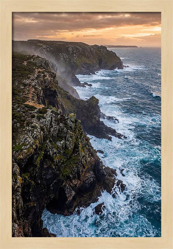 Aerial View Of Rugged Cliffs