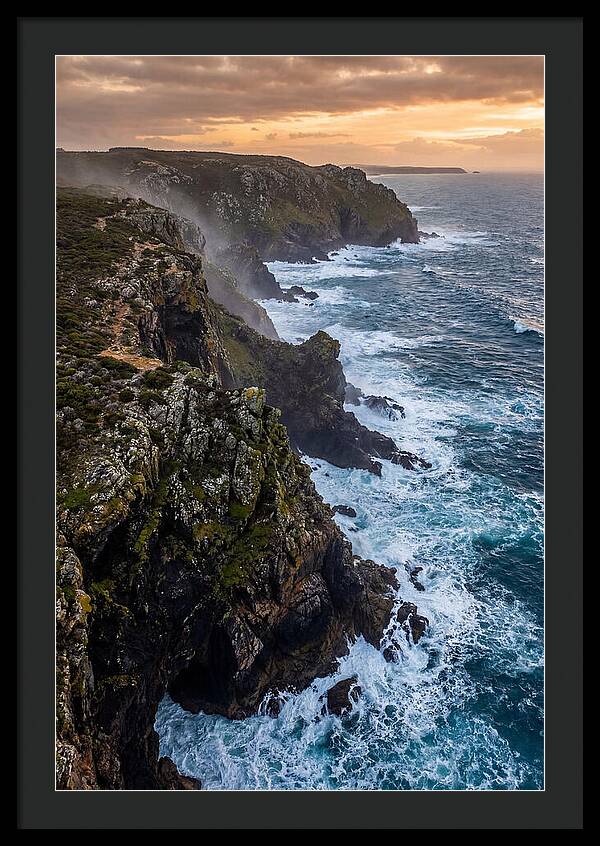 Aerial View Of Rugged Cliffs
