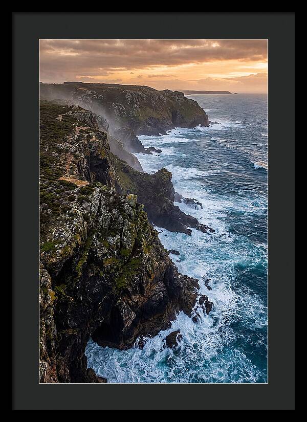 Aerial View Of Rugged Cliffs