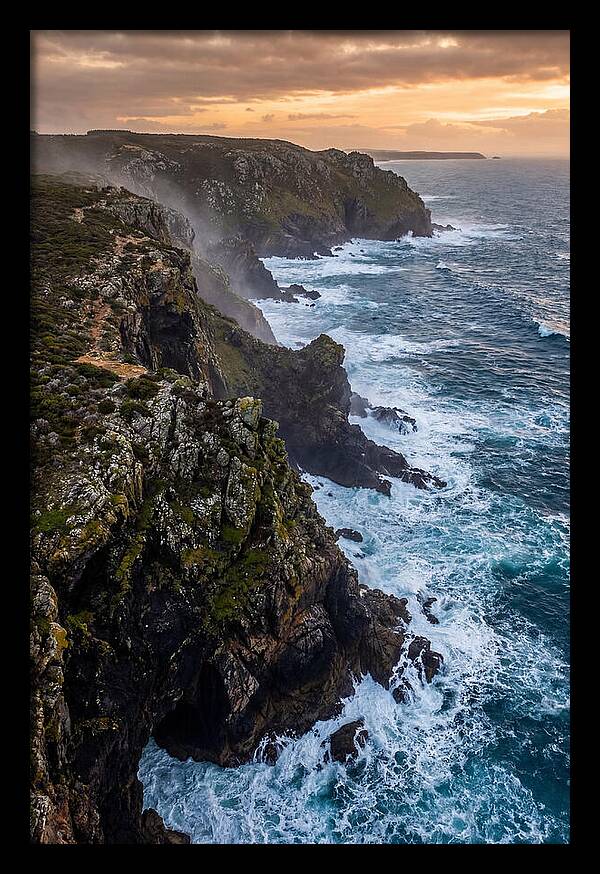 Aerial View Of Rugged Cliffs