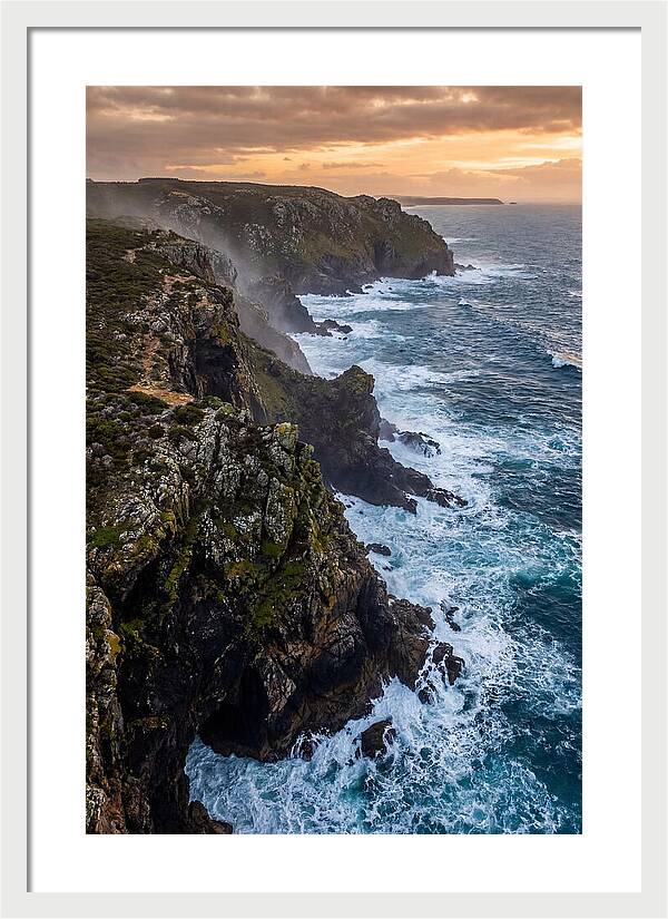 Aerial View Of Rugged Cliffs