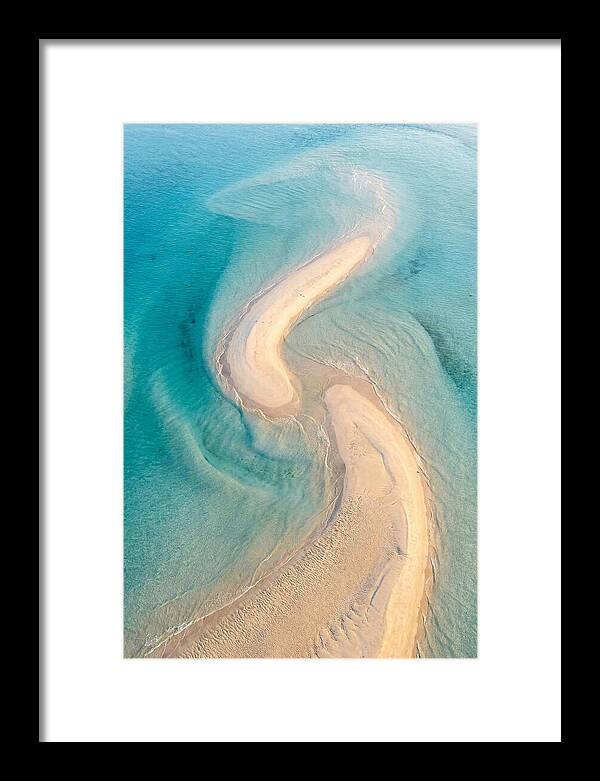 Aerial View Of Serene Sand Bar