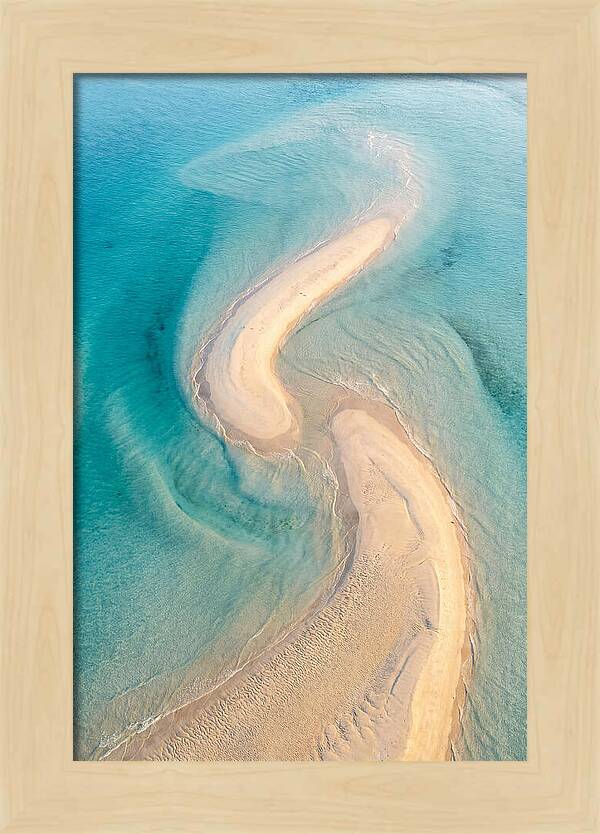 Aerial View Of Serene Sand Bar