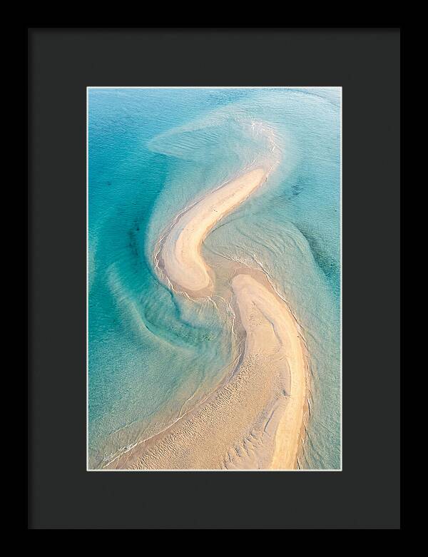 Aerial View Of Serene Sand Bar