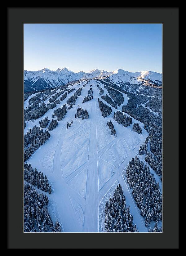 Aerial View Of Ski Slopes