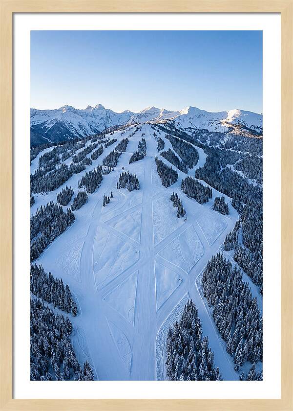 Aerial View Of Ski Slopes