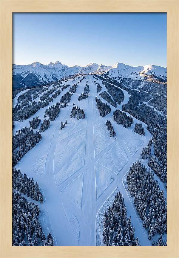 Aerial View Of Ski Slopes