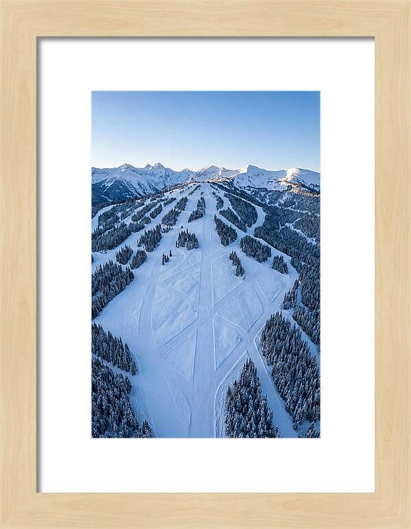 Aerial View Of Ski Slopes