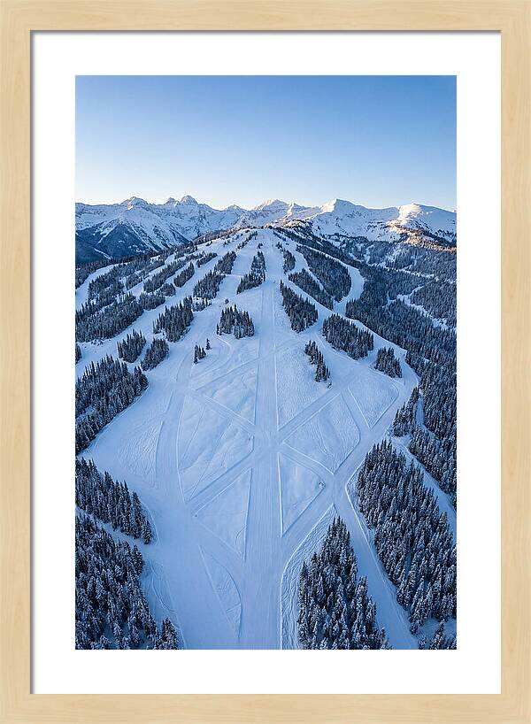 Aerial View Of Ski Slopes