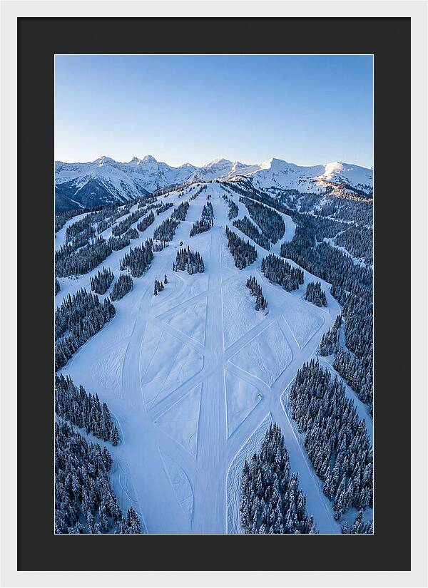 Aerial View Of Ski Slopes