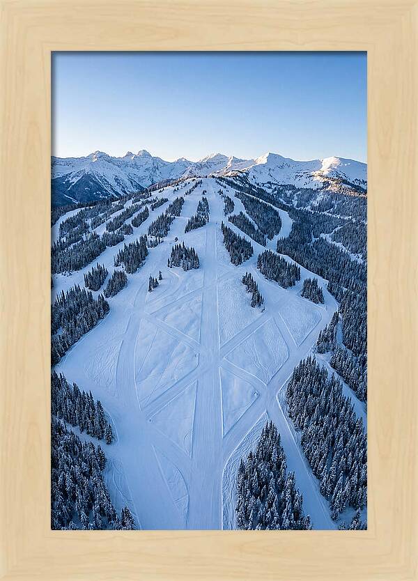 Aerial View Of Ski Slopes