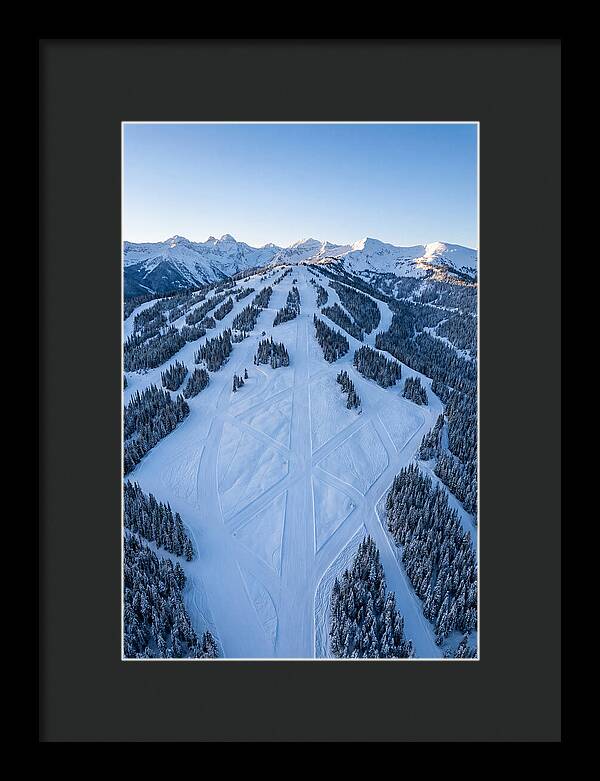 Aerial View Of Ski Slopes