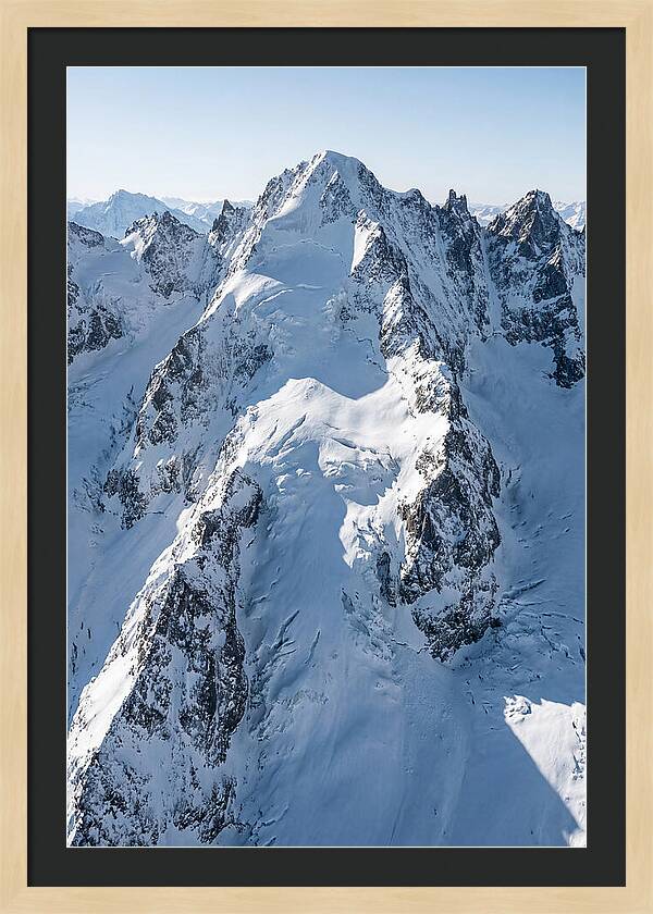Aerial View Of Snowcapped Peaks