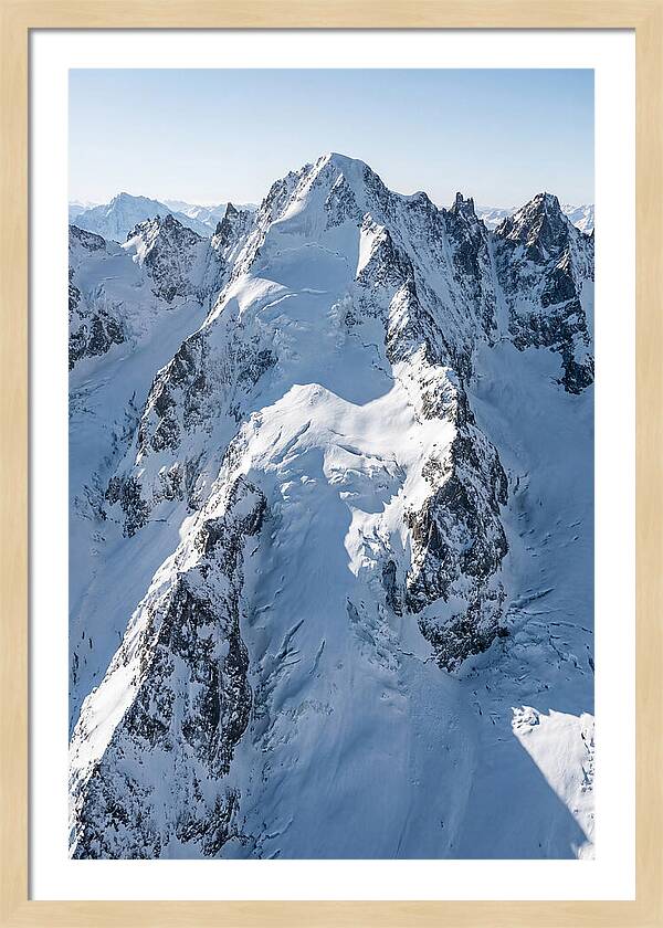 Aerial View Of Snowcapped Peaks