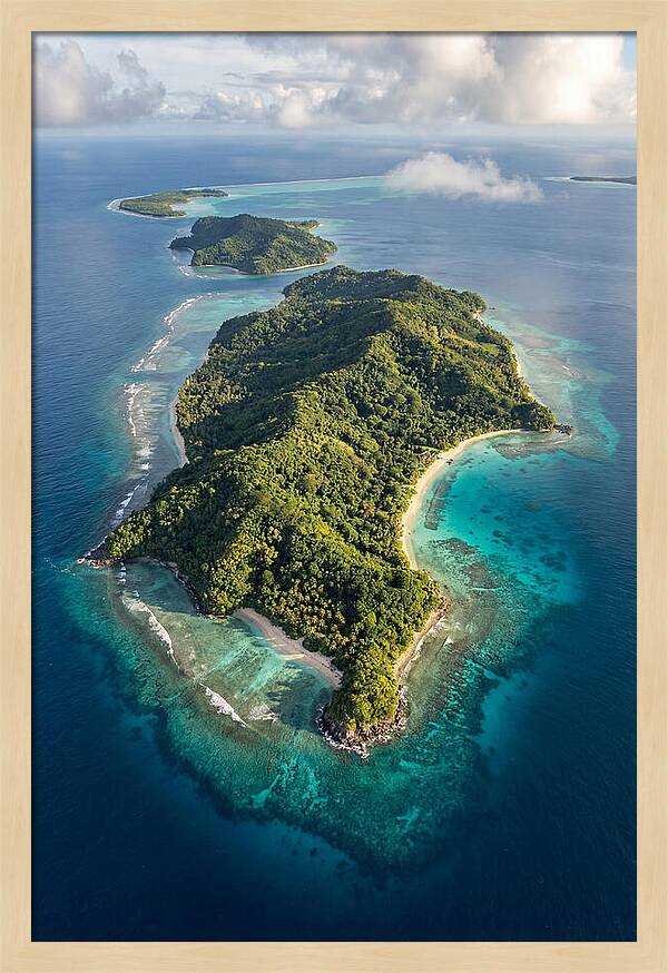 Aerial View Of Tropical Islands