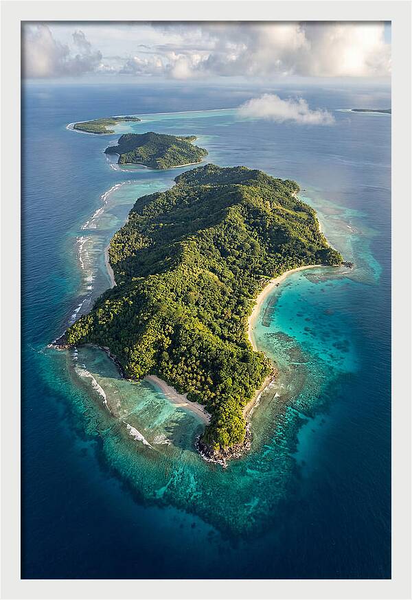 Aerial View Of Tropical Islands