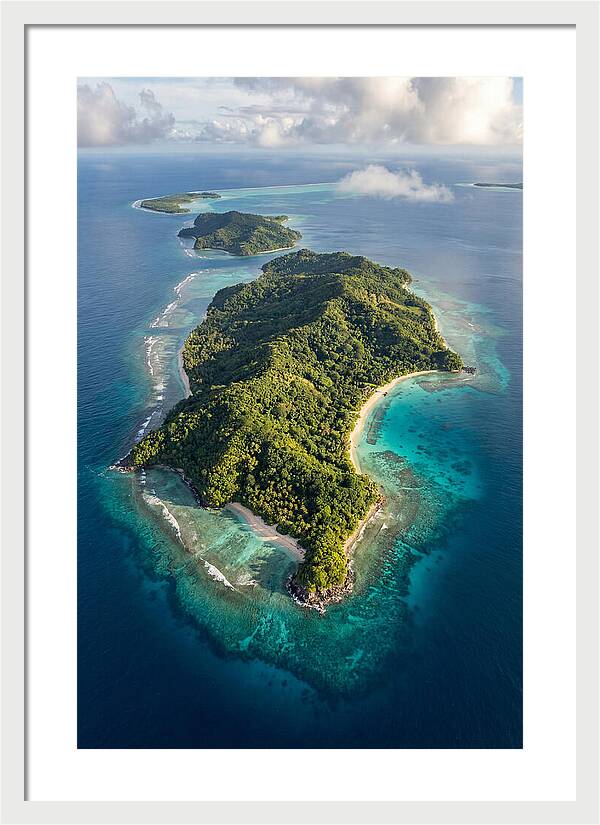 Aerial View Of Tropical Islands