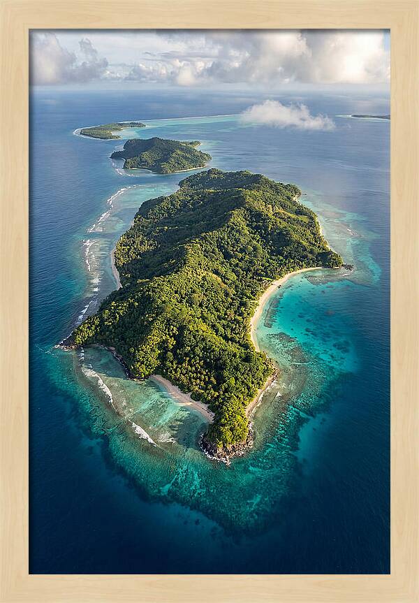 Aerial View Of Tropical Islands