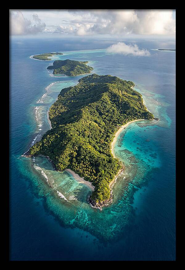 Aerial View Of Tropical Islands