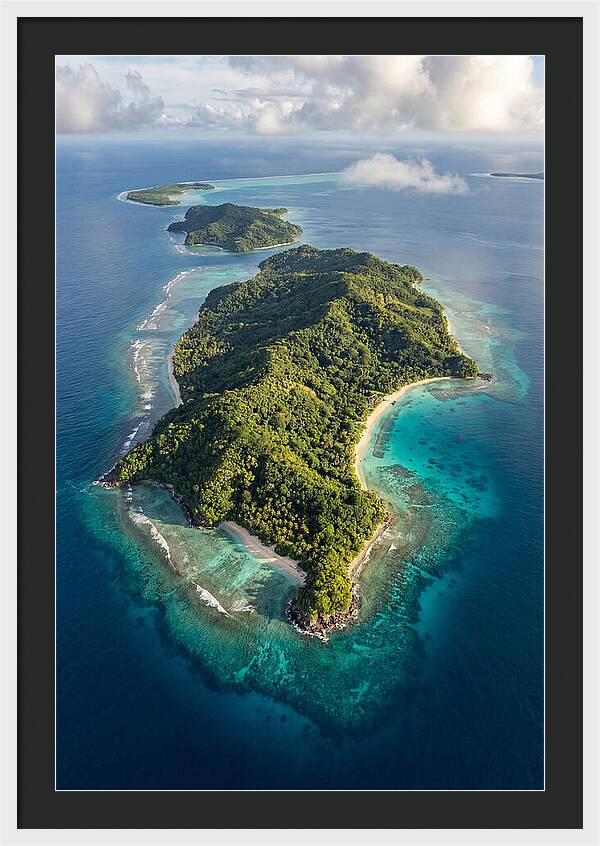 Aerial View Of Tropical Islands