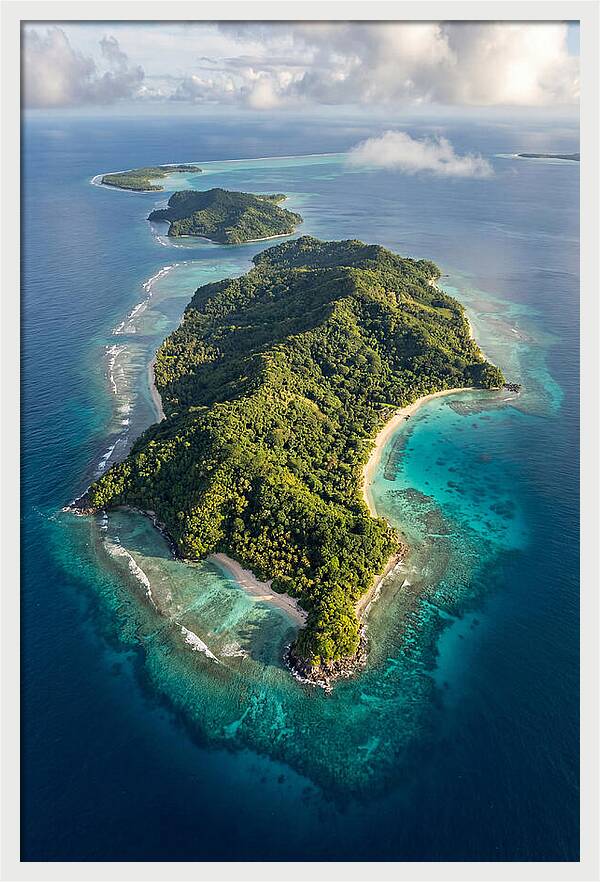 Aerial View Of Tropical Islands
