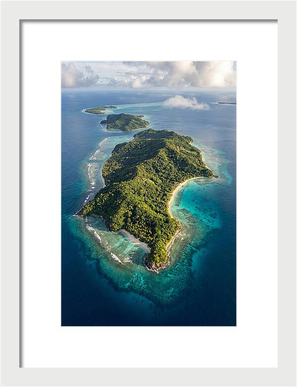 Aerial View Of Tropical Islands