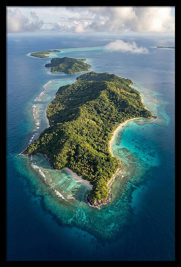 Aerial View Of Tropical Islands