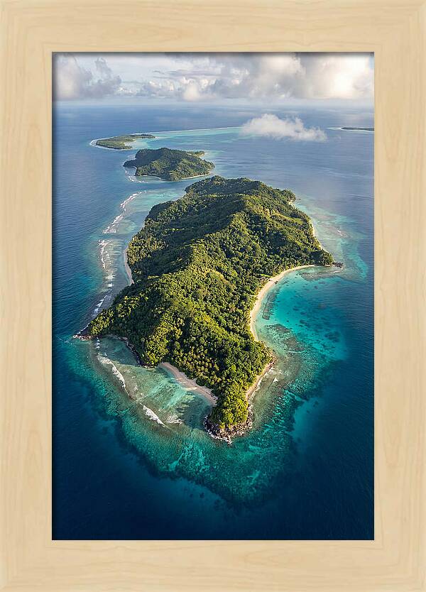 Aerial View Of Tropical Islands