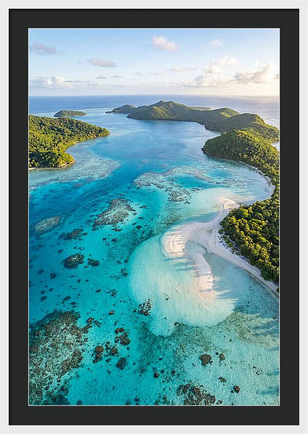 Aerial View Of Tropical Lagoon