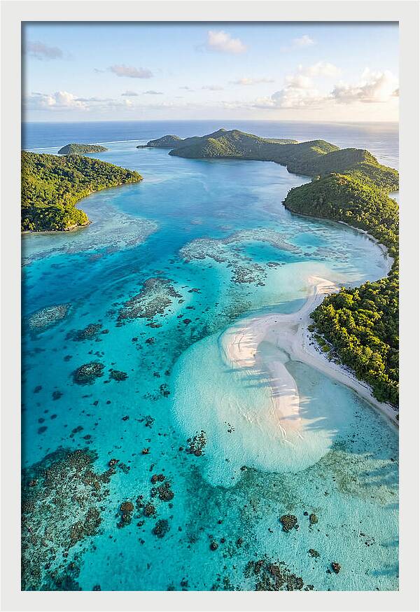 Aerial View Of Tropical Lagoon
