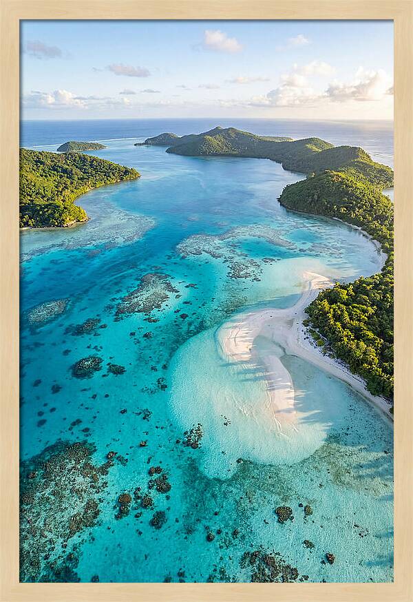 Aerial View Of Tropical Lagoon