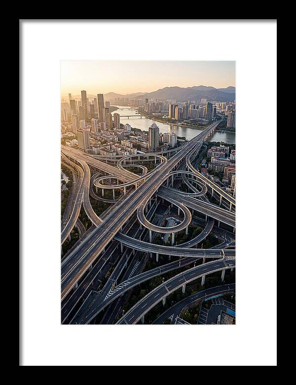 Aerial View Of Urban Interchange