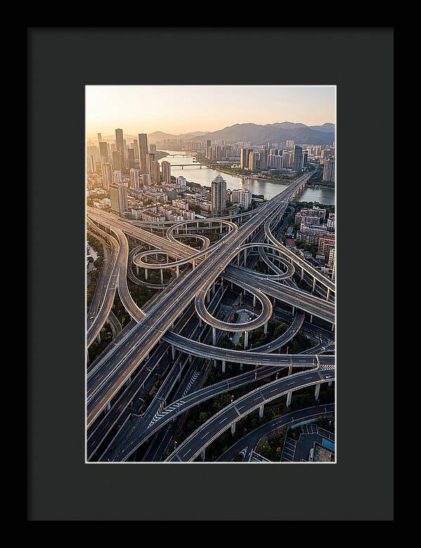 Aerial View Of Urban Interchange