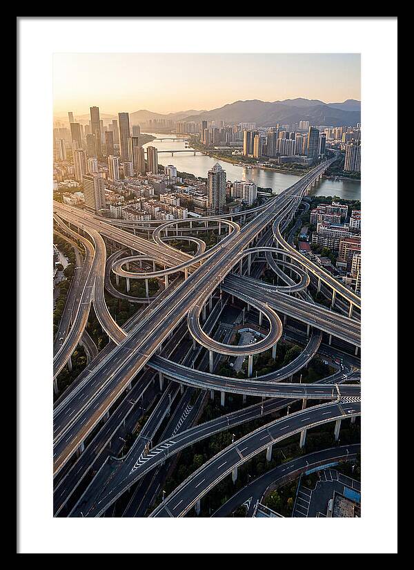 Aerial View Of Urban Interchange
