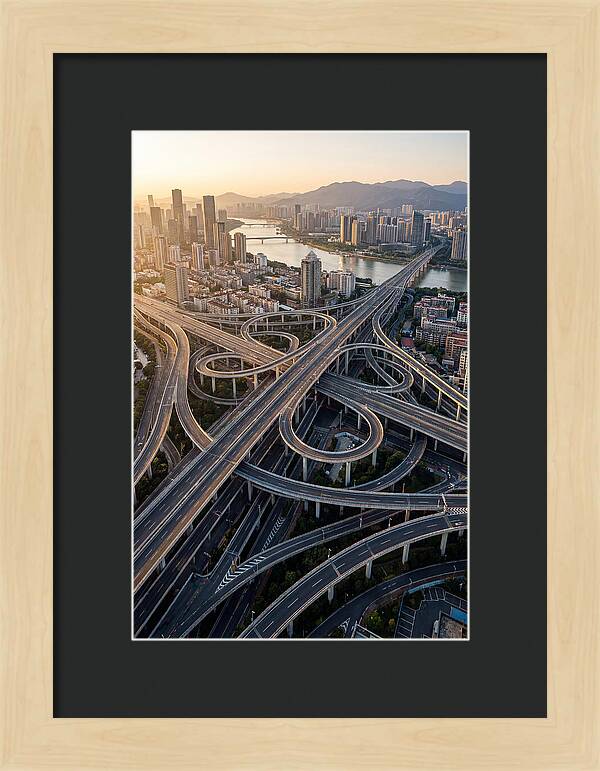 Aerial View Of Urban Interchange