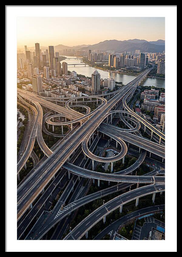 Aerial View Of Urban Interchange