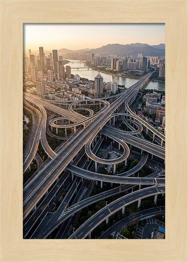 Aerial View Of Urban Interchange