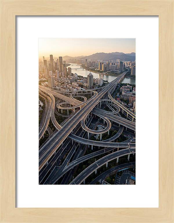 Aerial View Of Urban Interchange