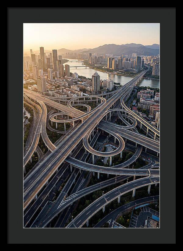 Aerial View Of Urban Interchange